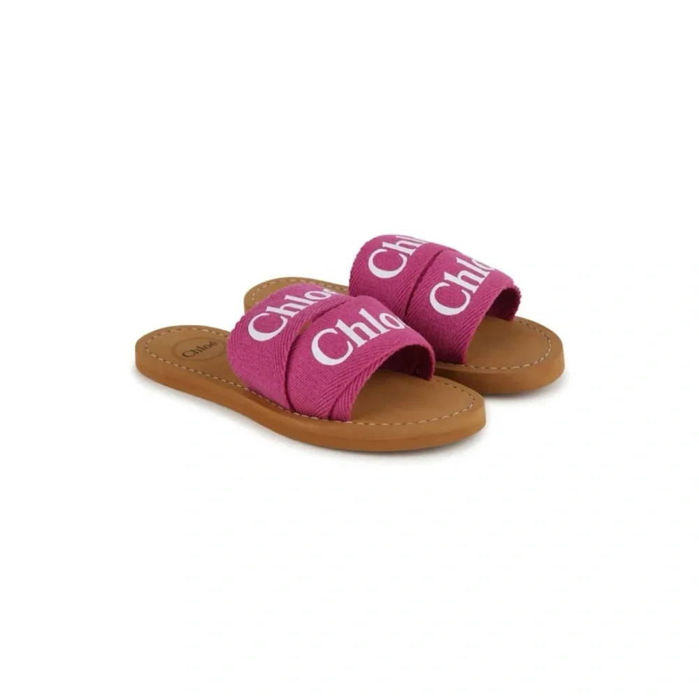 EUC Chloe Kids Logo Sandals